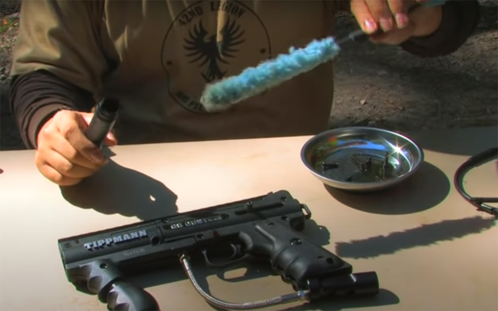 Can you wash your paintball gun with water?